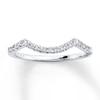 Thumbnail Image 0 of Previously Owned Diamond Wedding Band 1/8 ct tw Round-cut 14K White Gold - Size 4
