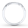 Thumbnail Image 1 of Previously Owned Diamond Wedding Band 1/8 ct tw Round-cut 14K White Gold - Size 4