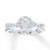 Thumbnail Image 0 of Previously Owned Diamond Engagement Ring 1/2 ct tw Round-cut 10K White Gold - Size 4.5