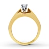 Thumbnail Image 1 of Previously Owned Diamond Engagement Ring 1/3 ct tw Round-cut 14K Yellow Gold - Size 9.75