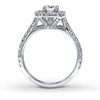 Thumbnail Image 1 of Previously Owned Neil Lane Engagement Ring 1-1/8 ct tw Round-cut Diamonds 14K White Gold - Size 2.75