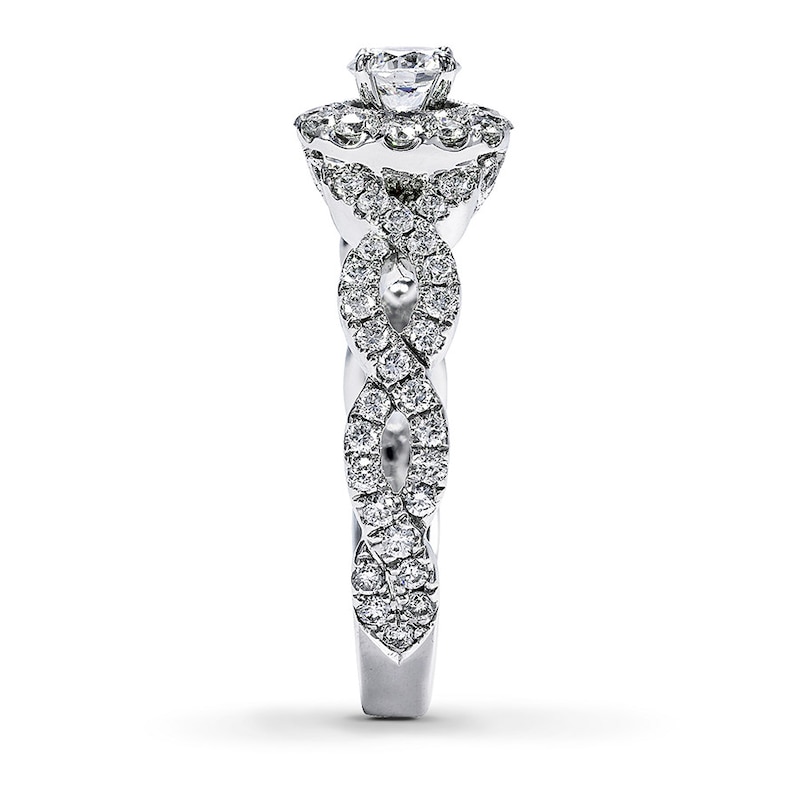 Previously Owned Neil Lane Engagement Ring 1 ct tw Round-cut Diamonds 14K White Gold - Size 5.5