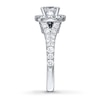 Thumbnail Image 2 of Previously Owned Neil Lane Engagement Ring 2-1/6 ct tw Cushion & Round-cut Diamonds 14K White Gold - Size 3