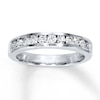 Thumbnail Image 0 of Previously Owned Diamond Wedding Band 1/2 ct tw Round-cut 14K White Gold - Size 9.5