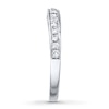 Thumbnail Image 2 of Previously Owned Diamond Wedding Band 1/4 ct tw Round-cut 14K White Gold - Size 9.5