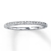 Thumbnail Image 0 of Previously Owned Wedding Band 1/6 ct tw Round-cut Diamonds 14K White Gold - Size 3.75