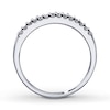 Thumbnail Image 1 of Previously Owned Wedding Band 1/6 ct tw Round-cut Diamonds 14K White Gold - Size 3.75