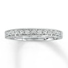 Thumbnail Image 1 of Previously Owned Wedding Band 1/4 ct tw Round-cut Diamonds 14K White Gold - Size 3.5