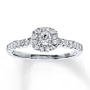 Thumbnail Image 0 of Previously Owned Diamond Engagement Ring 3/8 ct tw Round-cut 10K White Gold - Size 4.25