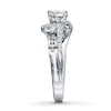 Thumbnail Image 3 of Previously Owned Diamond Engagement Ring 5/8 ct tw Round-cut 14K White Gold - Size 4