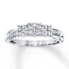 Thumbnail Image 0 of Previously Owned 3-Stone Diamond Engagement Ring 1/3 ct tw Round-cut 10K White Gold - Size 10.25