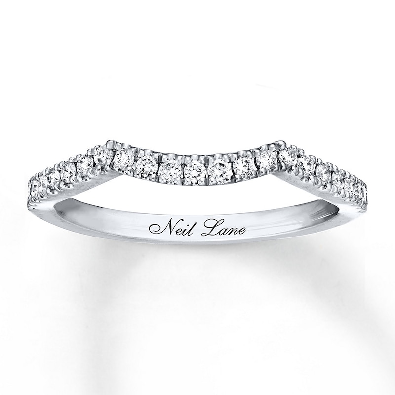 Main Image 1 of Previously Owned Neil Lane Wedding Band 1/4 ct tw Round-cut Diamonds 14K White Gold