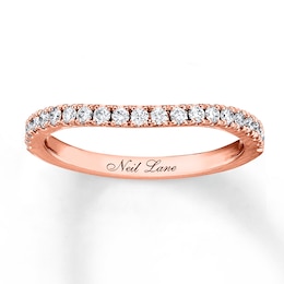 Previously Owned Neil Lane Wedding Band 1/3 ct tw Round-cut Diamonds 14K Rose Gold