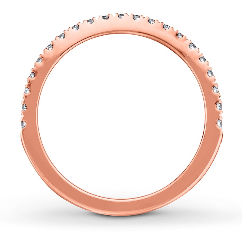 Main Image 2 of Previously Owned Neil Lane Wedding Band 1/3 ct tw Round-cut Diamonds 14K Rose Gold