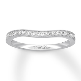 Previously Owned Neil Lane Diamond Wedding Band 1/4 ct tw Round-cut 14K White Gold