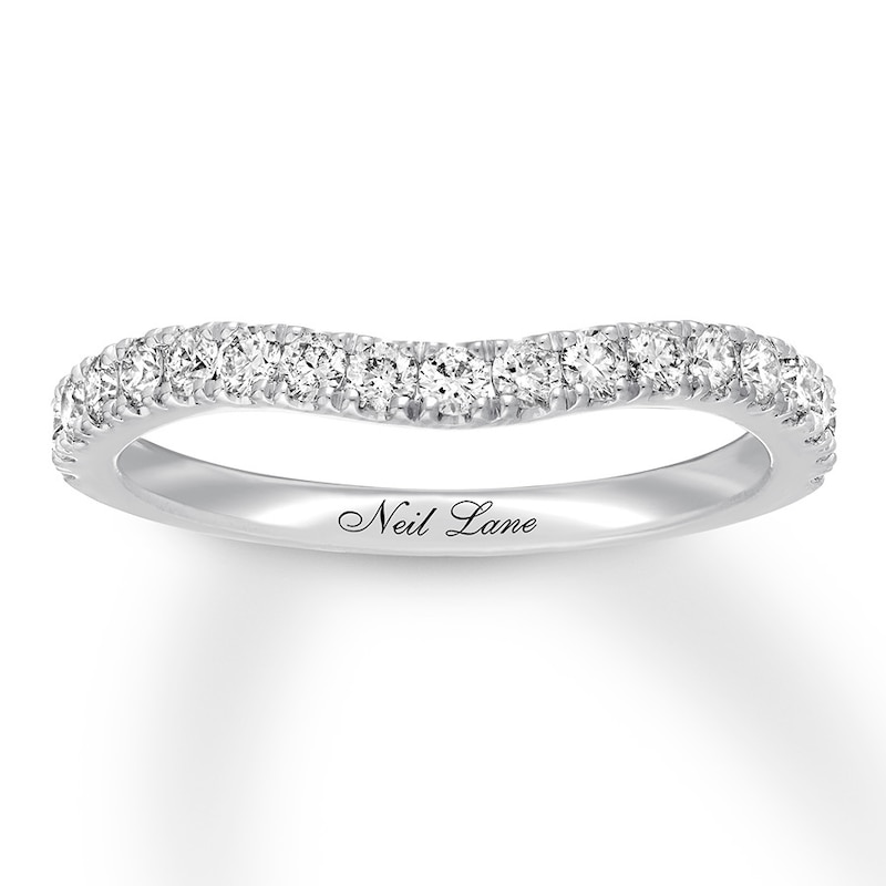 Main Image 1 of Previously Owned Neil Lane Diamond Wedding Band 1/2 ct tw Round-cut 14K White Gold