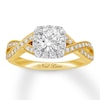 Thumbnail Image 1 of Previously Owned Neil Lane Diamond Engagement Ring 1-1/8 ct tw Round-cut 14K Two-Tone Gold