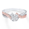 Thumbnail Image 0 of Previously Owned Diamond Ring 1/5 ct tw Sterling Silver & 10K Rose Gold