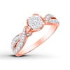 Thumbnail Image 2 of Previously Owned Promise Ring 1/5 ct tw 10K Rose Gold