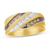 Thumbnail Image 0 of Previously Owned Men's Brown Diamond Wedding Band 1/2 ct tw Round-cut 10K Yellow Gold