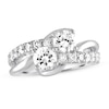 Thumbnail Image 1 of Previously Owned Ever Us Two-Stone Diamond Anniversary Ring 2 ct tw Round-cut 14K White Gold