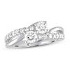 Thumbnail Image 0 of Previously Owned Ever Us Two-Stone Diamond Anniversary Ring 1 ct tw Round-cut 14K White Gold