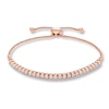 Thumbnail Image 1 of Previously Owned Diamond Bolo Bracelet 1 ct tw Round-cut 14K Rose Gold 9.5&quot;