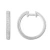 Thumbnail Image 0 of Previously Owned Diamond Hoop Earrings 1/4 ct tw Round-cut 10K White Gold