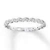 Thumbnail Image 0 of Previously Owned Diamond Anniversary Ring 1/10 ct tw Round-cut 14K White Gold - Size 10.75
