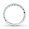 Thumbnail Image 1 of Previously Owned Diamond Anniversary Ring 1/10 ct tw Round-cut 14K White Gold - Size 10.75