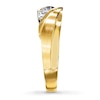 Thumbnail Image 2 of Previously Owned Men's Wedding Band 1/4 ct tw Round-cut Diamonds 10K Yellow Gold - Size 7.5