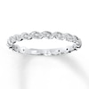 Thumbnail Image 1 of Previously Owned Diamond Anniversary Ring 1/10 ct tw Round-cut 14K White Gold - Size 9.5