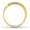 Thumbnail Image 1 of Previously Owned Men's Diamond Wedding Band 1/10 ct tw Round-cut 10K Yellow Gold - Size 14.25