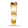 Thumbnail Image 2 of Previously Owned Men's Diamond Wedding Band 1/10 ct tw Round-cut 10K Yellow Gold - Size 14.25