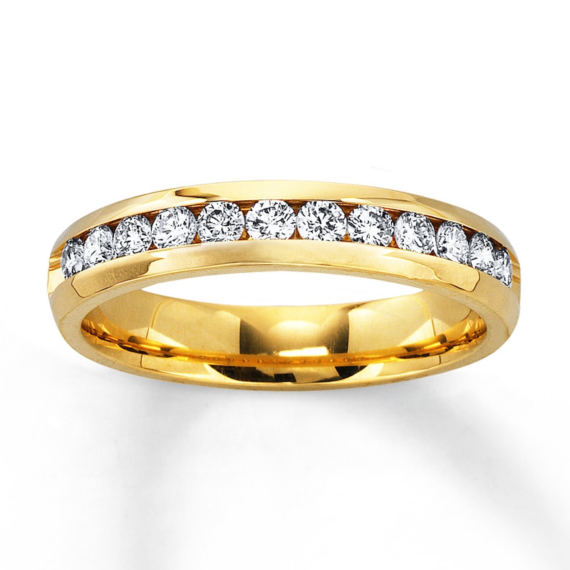 Previously Owned Diamond Anniversary Band 1/2 ct tw Round-cut 14K Yellow Gold - Size 9.5