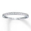 Thumbnail Image 0 of Previously Owned Diamond Anniversary Band 1/8 ct tw Round-cut 10K White Gold - Size 4.5