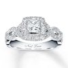 Thumbnail Image 1 of Previously Owned Neil Lane Engagement Ring 1 ct tw Diamonds 14K White Gold - Size 13