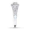 Thumbnail Image 2 of Previously Owned Diamond Engagement Ring 5/8 ct tw Round-cut 14K White Gold - Size 11.25