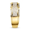 Thumbnail Image 3 of Previously Owned Men's Wedding Band 1/2 ct tw Round-cut Diamonds 10K Yellow Gold - Size 10