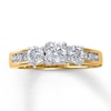 Thumbnail Image 0 of Previously Owned Three-Stone Diamond Ring 1 ct tw Round-cut  14K Yellow Gold - Size 4.5