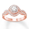 Thumbnail Image 0 of Previously Owned Diamond Engagement Ring 5/8 ct tw Round-cut 14K Rose Gold - Size 10.75