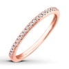 Thumbnail Image 3 of Previously Owned Diamond Wedding Band 1/10 ct tw Round-cut 14K Rose Gold - Size 11.25