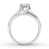 Thumbnail Image 2 of Previously Owned Diamond Engagement Ring 1 ct tw Princess & Round-cut 14K White Gold - Size 3.25