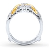 Thumbnail Image 1 of Previously Owned Diamond Enhancer Ring 1/3 ct tw Round-cut 14K Two-Tone Gold - Size 11.5