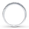 Thumbnail Image 2 of Previously Owned Diamond Wedding Band 1/4 ct tw Round-cut 14K White Gold - Size 3.5