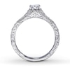 Thumbnail Image 2 of Previously Owned Neil Lane Engagement Ring 3/4 ct tw Marquise & Round-cut Diamonds 14K White Gold - Size 5