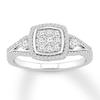 Thumbnail Image 0 of Previously Owned Diamond Ring 1/2 ct tw Round-cut 10K White Gold - Size 10