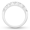 Thumbnail Image 1 of Previously Owned Diamond Anniversary Band 1/2 ct tw Round-cut 10K White Gold - Size 9.5