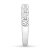 Thumbnail Image 2 of Previously Owned Diamond Anniversary Band 1/2 ct tw Round-cut 10K White Gold - Size 9.5