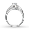 Thumbnail Image 2 of Previously Owned Diamond Engagement Ring 5/8 ct tw Round-cut 14K White Gold - Size 4